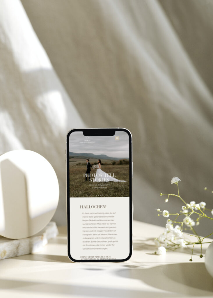iPhone 12 in a minimalistic scene home phone